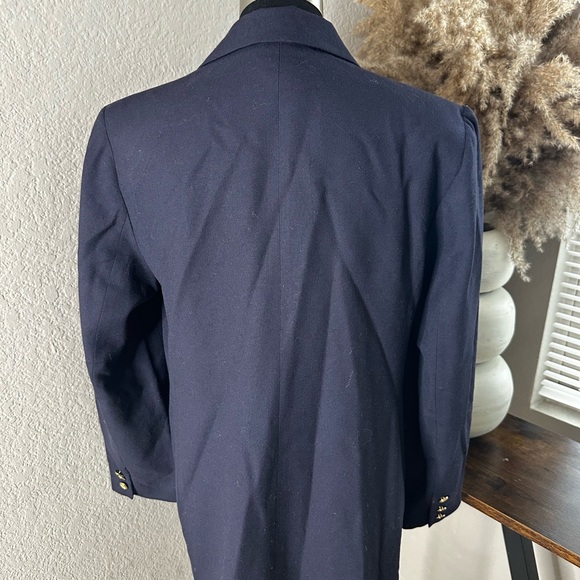 Talbots Navy Double-Breasted Women's Coat Size 10 - Picture 2 of 5
